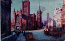 Gent - "L'Église Saint-Nicolas, le Beffroi et l'Église Saint-Bavon" - Gezicht op Sint-Nicolaaskerk, Belfort en Sint-Baafskathedraal