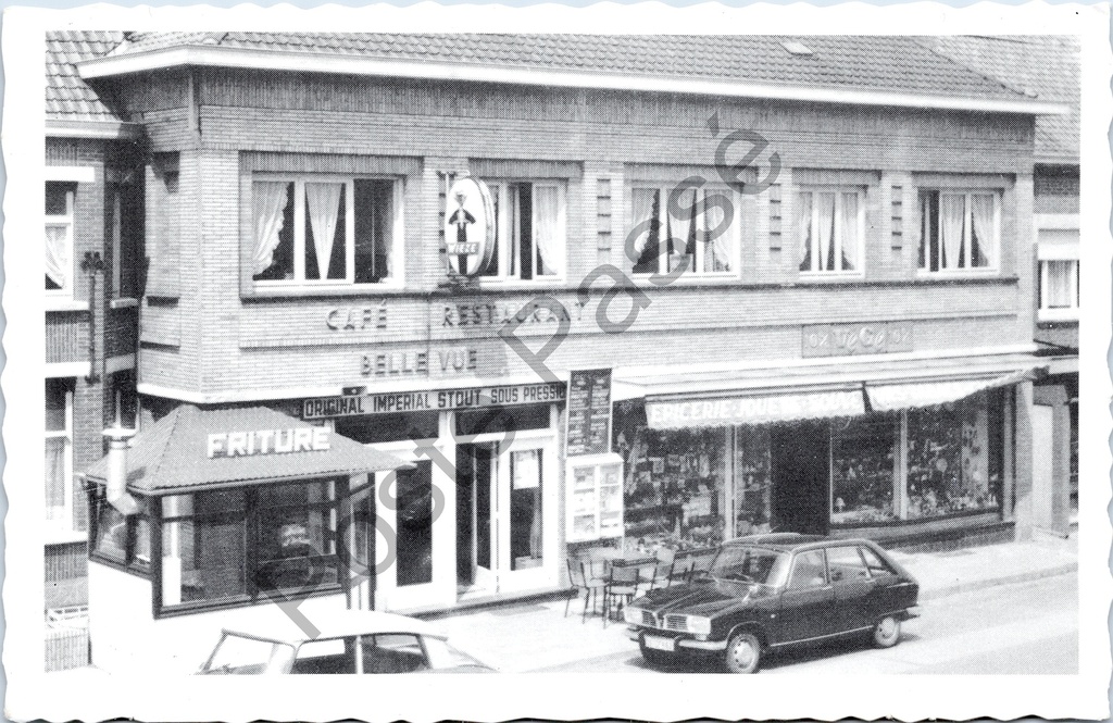 [Heuvelland0018] Westouter - "« BELLE VUE » CAFÉ-RESTAURANT" - Café-restaurant Belle Vue met friture, Westouter