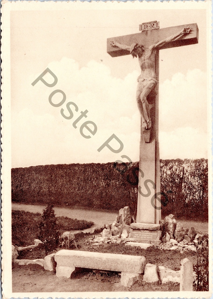 [Oostakker0122] Gent - "Calvaire de l'Eglise Ste Bernadette" - Kalvarieberg van de Kerk van de Heilige Bernadette richting Oostakker