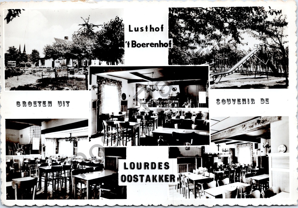 [Oostakker0136] Oostakker - "Lusthof 't Boerenhof" - Café-restaurant met speeltuin en eetzalen in Lourdes-Oostakker