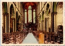 Gent - "Binnenzicht der Basiliek" - Interieur van de Basiliek van Oostacker-Lourdes