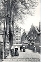 Gent - "Béguinage - Plaine Ste. Beige (Est) / Begijnhof - Ste. Beggas plein (Oost)" - Begijnhof Sint-Amandsberg, oostelijk plein met begijnen