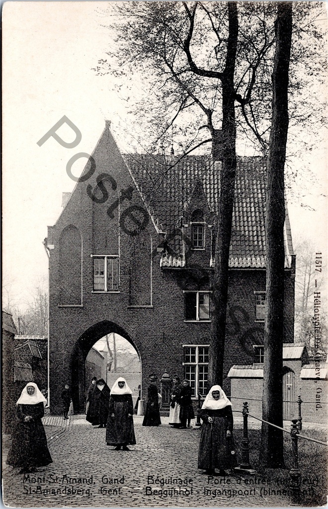 Gent - "Béguinage. Porte d'entrée" - Begijnhof ingangspoort Sint-Amandsberg