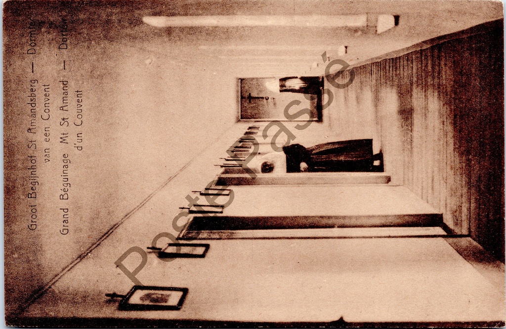 [sint amansdsbreg0188] Sint-Amandsberg - "Groot Begijnhof St Amandsberg — Dormitory van een Convent" - Slaapzaal van een klooster in het Groot Begijnhof