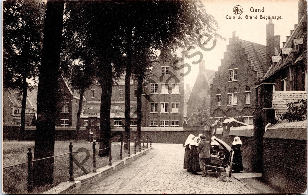 [sint amansdsbreg0196] Gent - "Coin du Grand Béguinage" - Hoek van het Groot Begijnhof