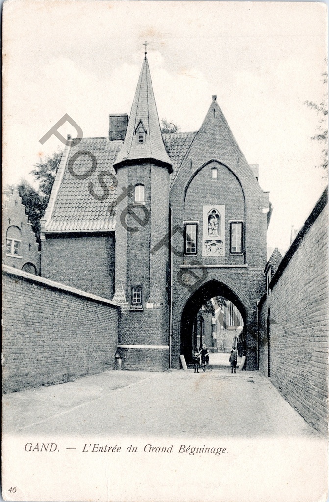 [sint amansdsbreg0204] Gent - "L'Entrée du Grand Béguinage" - Ingang van het Groot Begijnhof