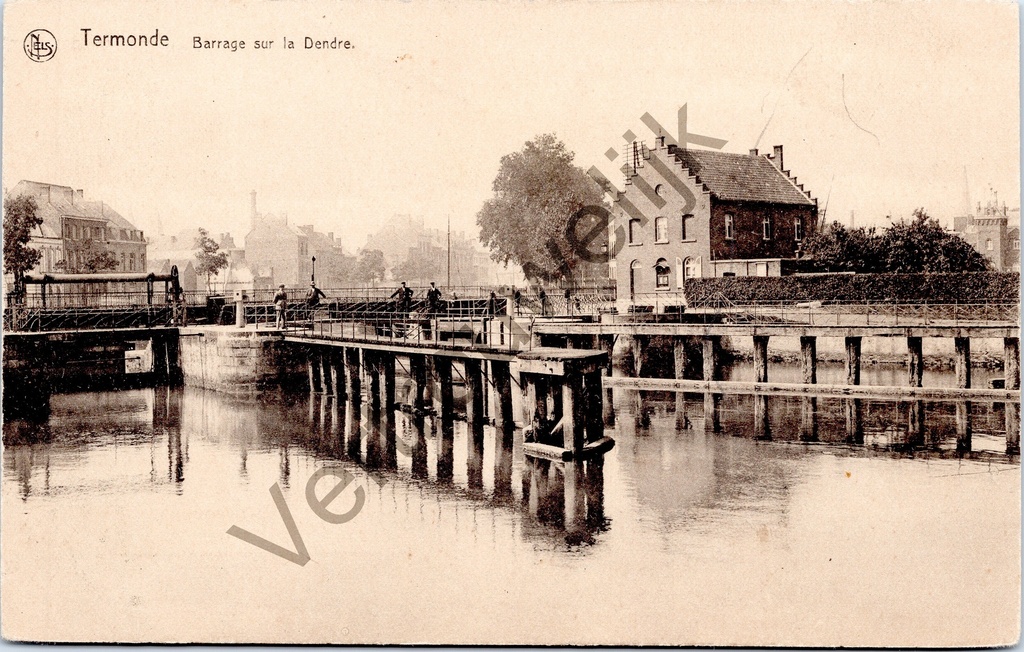 [Dendermonde0230] Dendermonde - "Barrage sur la Dendre" - Stuw op de Dender