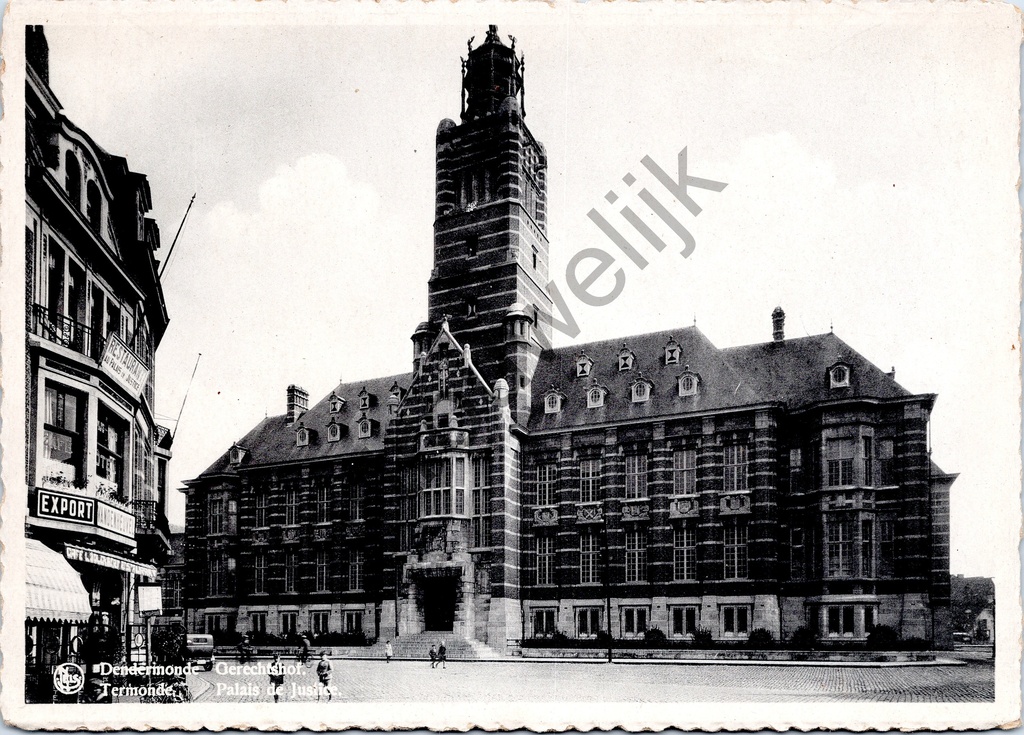 Dendermonde - "Dendermonde - Gerechtshof. / Termonde. - Palais de Justice." - Gerechtshof