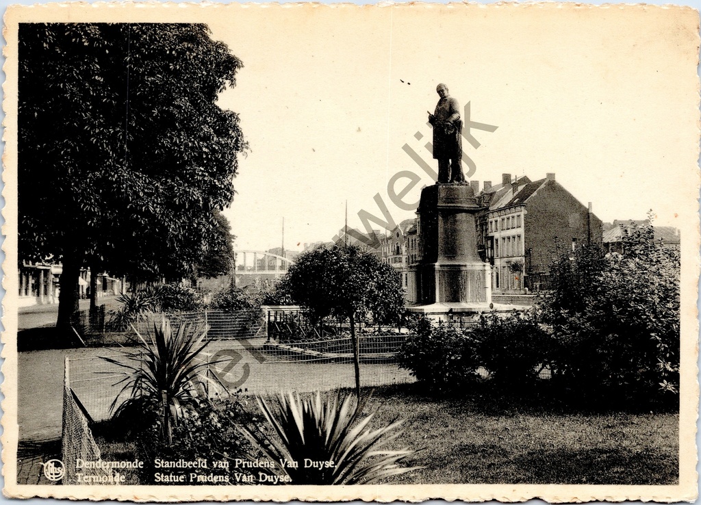 Dendermonde - "Standbeeld van Prudens Van Duyse" - Standbeeld van dichter Prudens Van Duyse