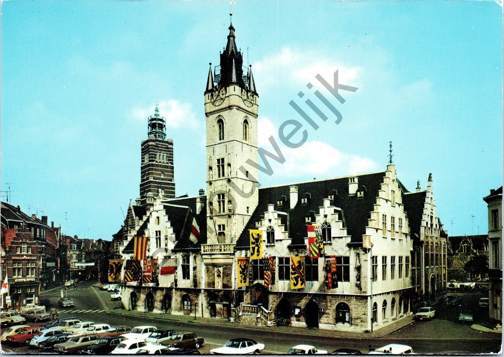 Dendermonde - "Grote Markt - Stadhuis" - Grote Markt met Stadhuis