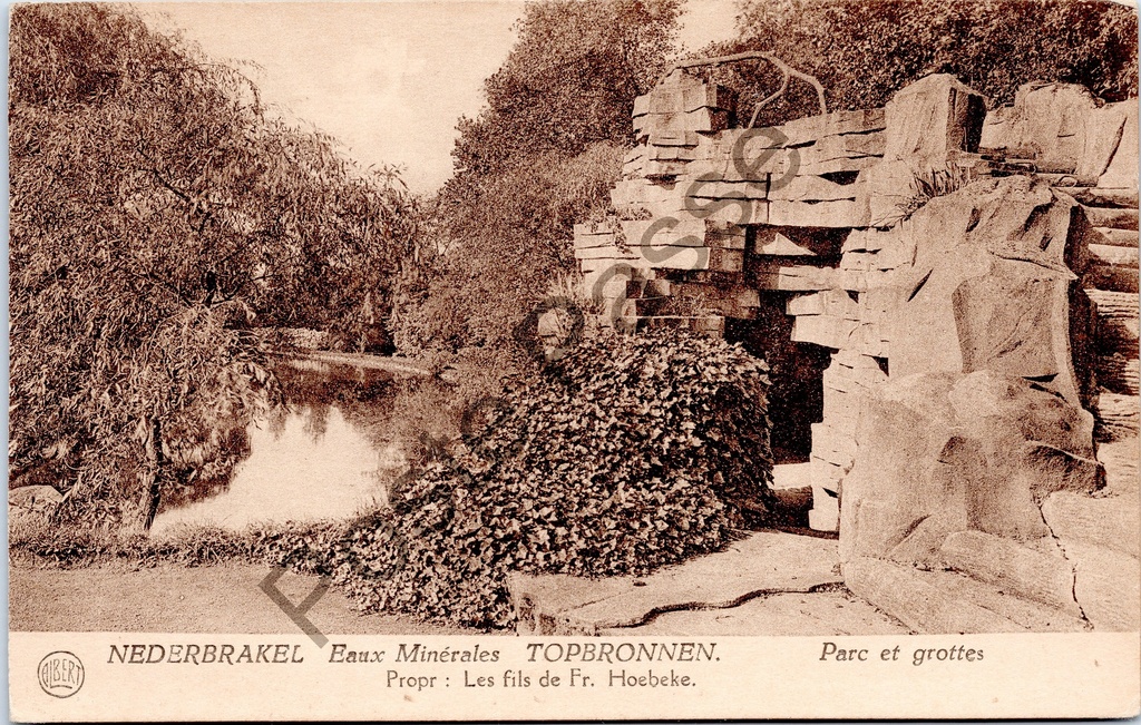 Nederbrakel - "Eaux Minérales TOPBRONNEN - Parc et grottes" - Mineraalwaterpark Topbronnen, park en grotten