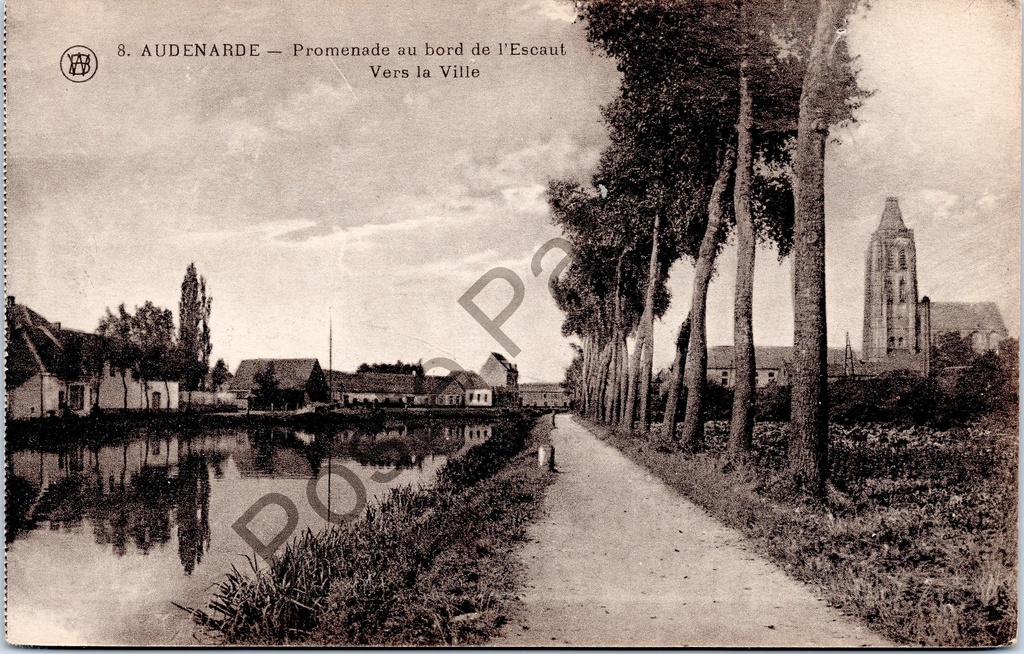 Oudenaarde - "Promenade au bord de l'Escaut - Vers la Ville" - Wandeling langs de Schelde richting stad