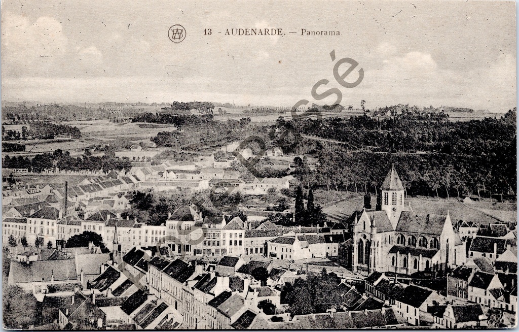 Oudenaarde - "AUDENARDE. — Panorama." - Stadspanorama