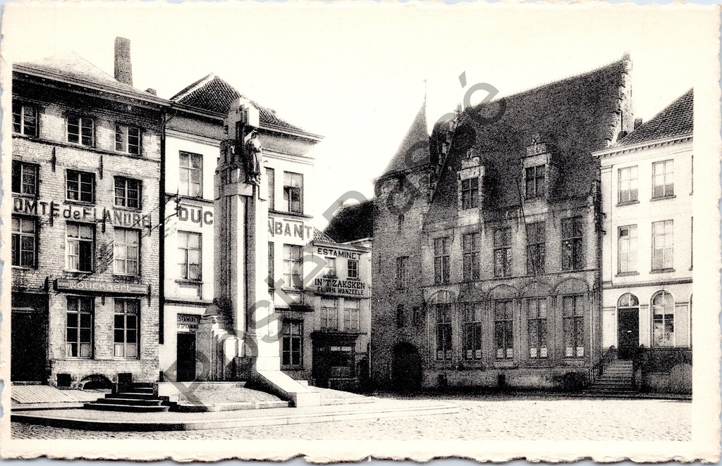 [Oudenaarde0228] Oudenaarde - "Gedenkteken aan de gesneuvelden van 1914-1918" - Oorlogsmonument 1914-1918 met Boudewijnstoren