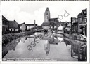 Oudenaarde - "Sinte-Walburgistoren zich spiegelend in de Schelde" - Toren van de Sinte-Walburgiskerk spiegelt in de Schelde