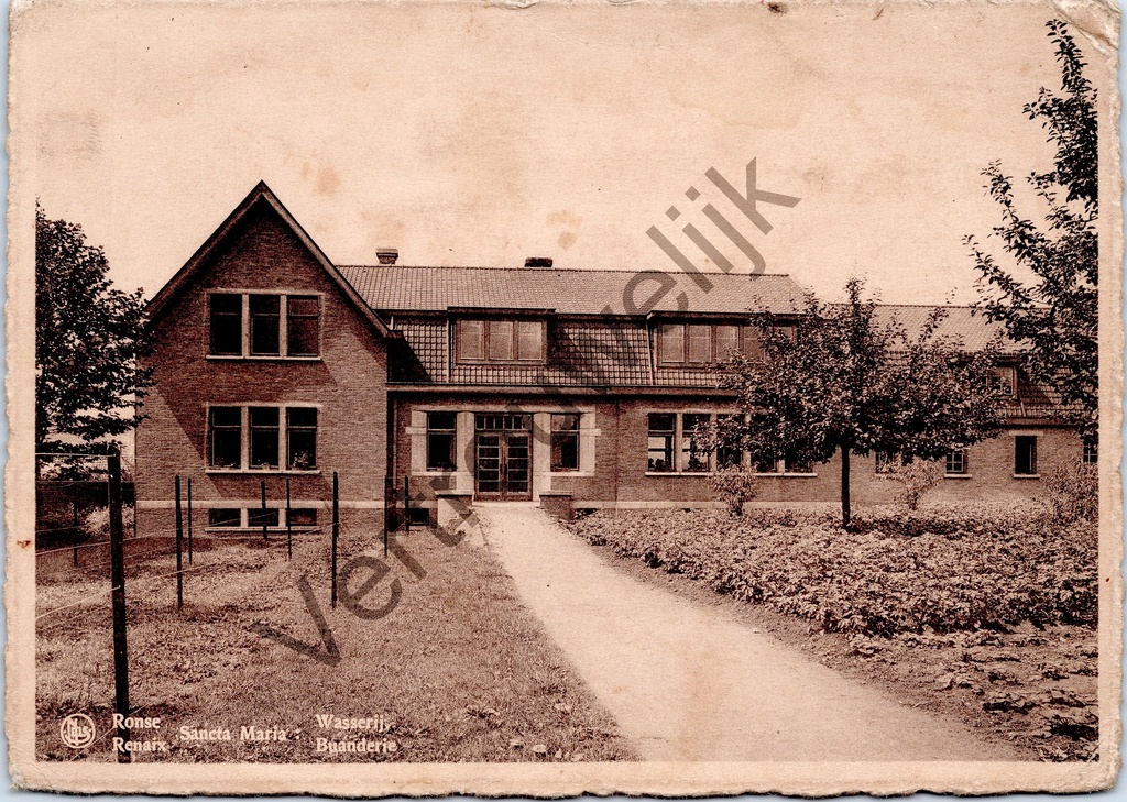 Ronse - "Sancta Maria - Wasserij - Buanderie" - Wasserij van het Instituut der Zusters van Barmhartigheid