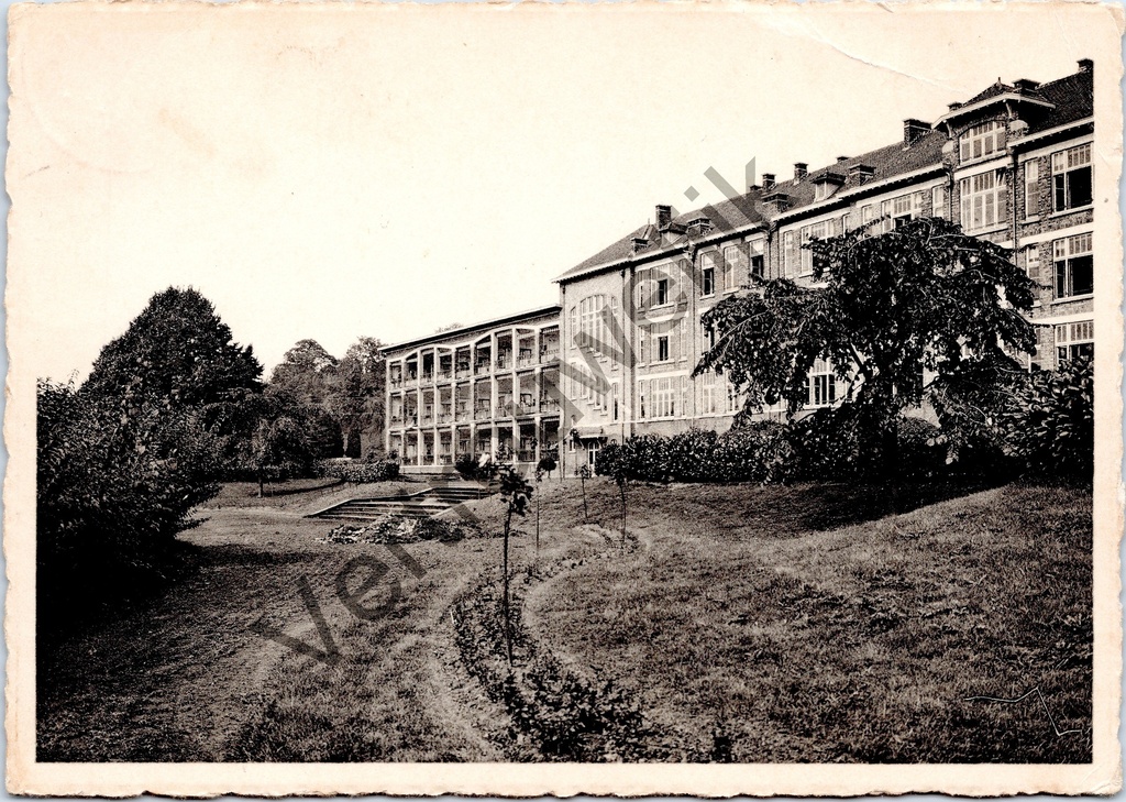 [Ronse0182] Ronse - "Provinciaal Sanatorium - Hynsdaele (Ronse)" - Voorgevel van het Provinciaal Sanatorium Hynsdaele