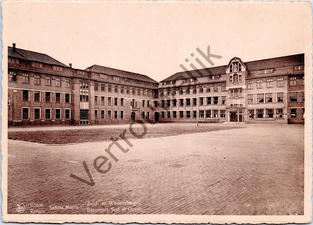 Ronse - "Sancta Maria : Zuid- en Westervleugel" - Instituut der Zusters van Barmhartigheid, zuid- en westervleugel