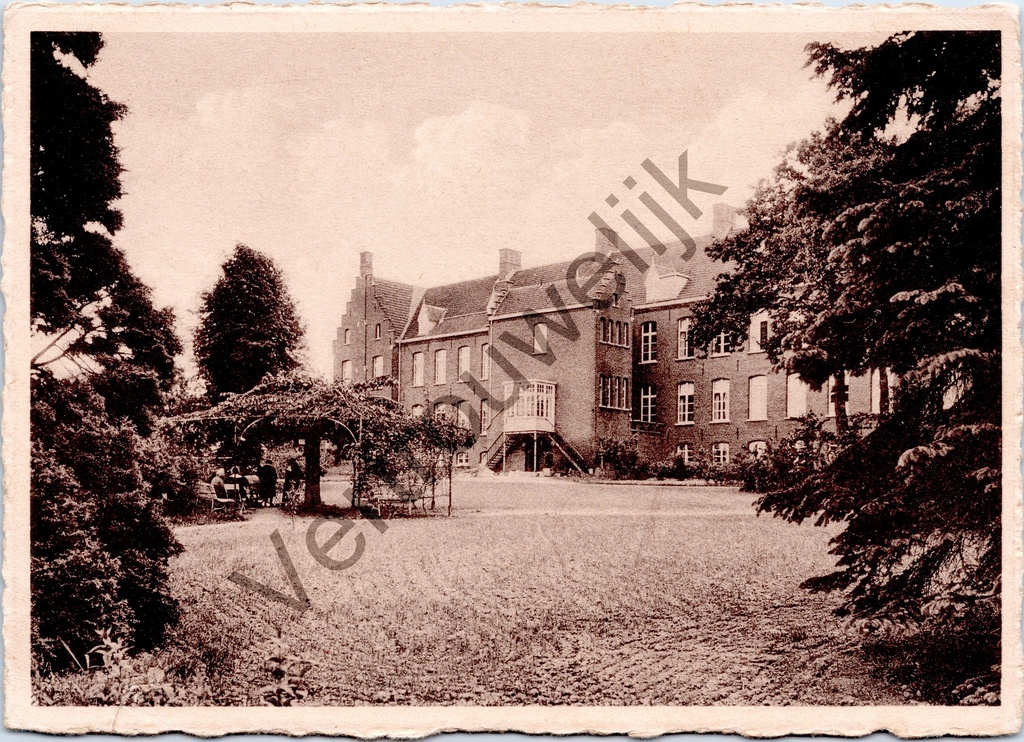 [Ronse0188] Louise-Marie - "Gesticht St-LÉONARD Institut - Rusthuis - Maison de repos - LOUISE-MARIE" - Achtergevel van rusthuis Sint-Léonard Instituut