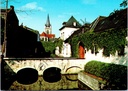 Ronse - "Vijver Cambier - Etangs Cambier" - Zicht op de Cambier-vijvers met brug en kerk