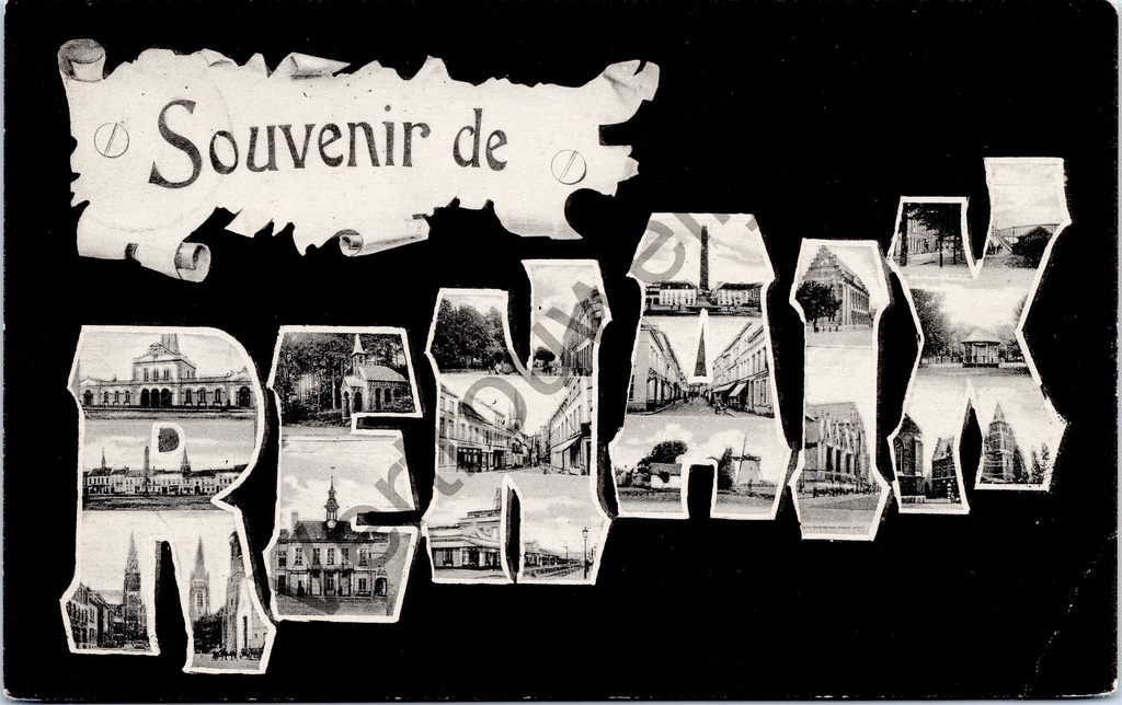 [Ronse0202] Ronse - "Souvenir de Renaix" - Multizicht souvenir kaart