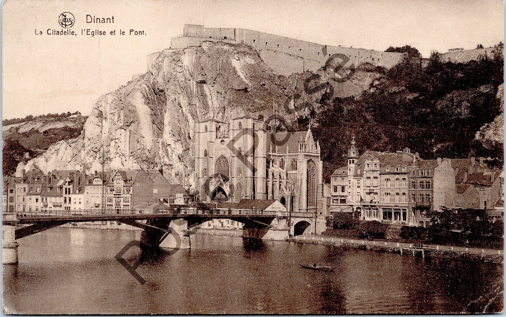 [Dinant0170] Dinant - "La Citadelle, l'Eglise et le Pont" - Citadel, kerk en brug