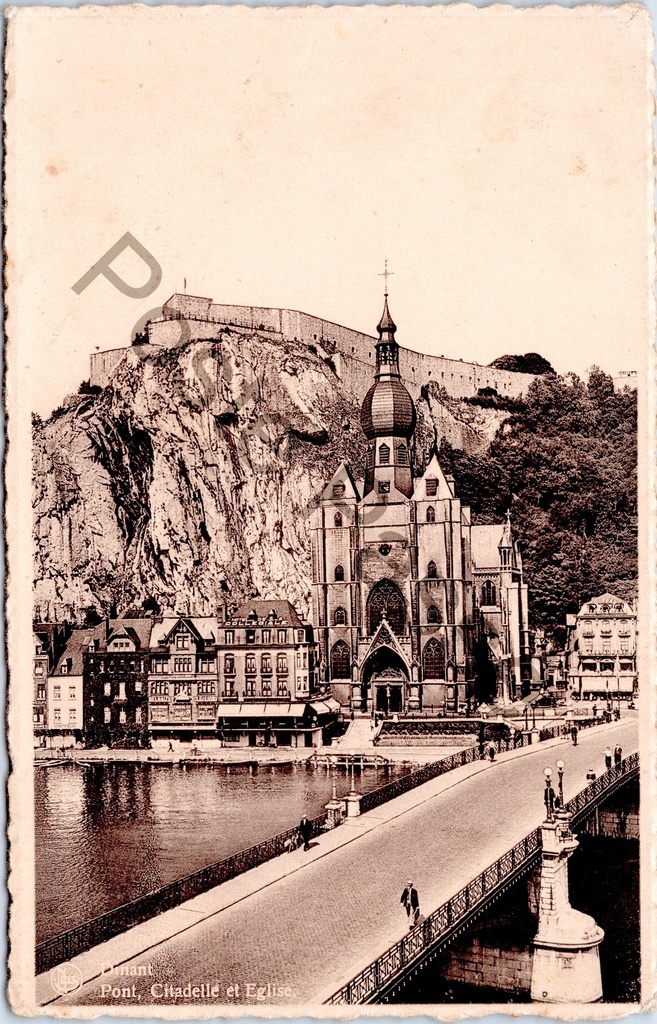 [Dinant0254] Dinant - "Pont, Citadelle et Eglise" - Brug, Citadel en Collegiale Kerk