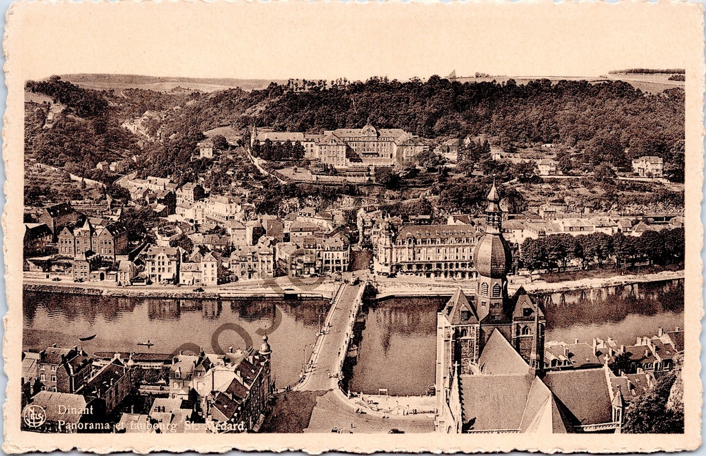 [Dinant0272] Dinant - "Panorama et Faubourg St. Médard" - Panorama en wijk Sint-Medardus