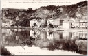 Dinant - "Place de Meuse - Au-dessus, les Grottes de Montfat" - Maasoever met grotten van Montfat