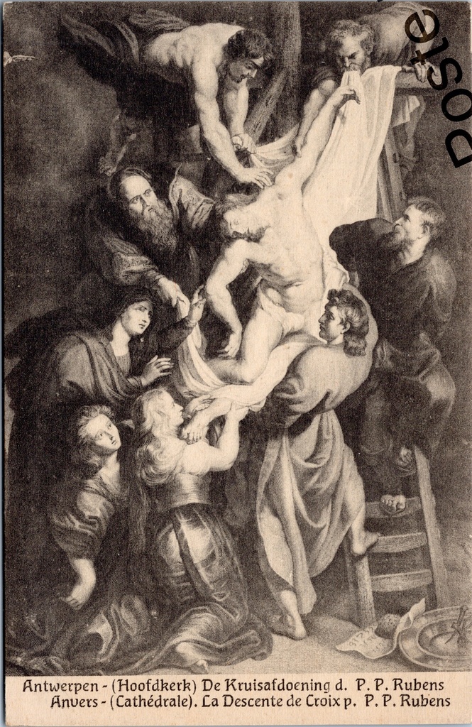 Antwerpen - "De Kruisafdoening d. P. P. Rubens" - Kruisafdoening van Rubens in de Hoofdkerk