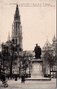 Antwerpen - "La place Verte et Statue de P. P. Rubens" - Groenplaats met Rubenstandbeeld