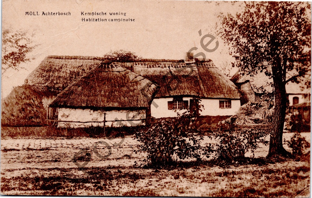 [Varia0172] Mol - "Kempische woning - Habitation campinoise" - Kempische boerenwoning in Achterbosch