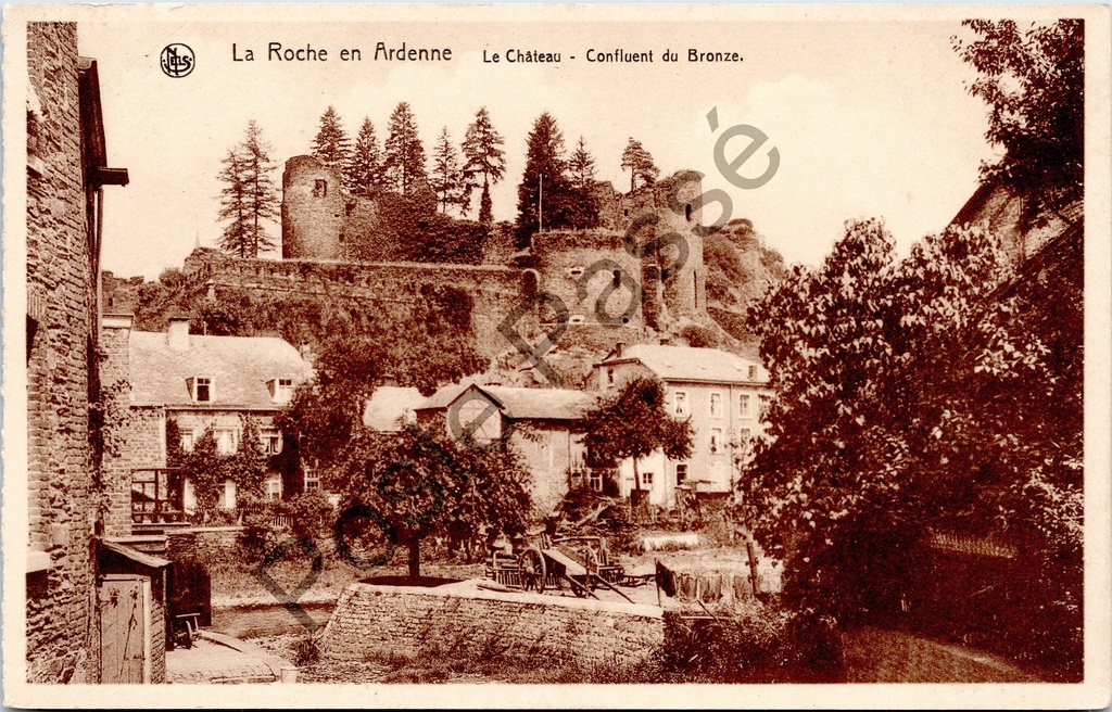 [Varia0178] La Roche-en-Ardenne - "Le Château - Confluent du Bronze" - Kasteel aan de samenvloeiing van de Bronze