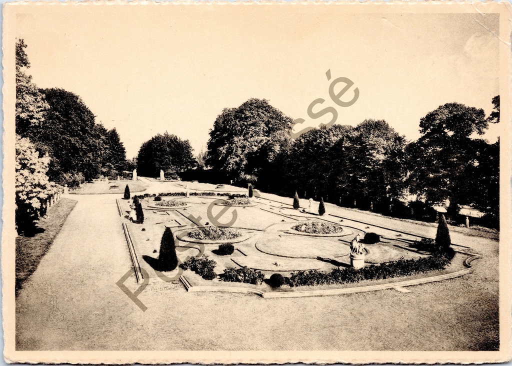 [Varia0190] Houtaing - "Collège de La Berlière - HOUTAING (ATH)" - Tuin van het Collège de La Berlière
