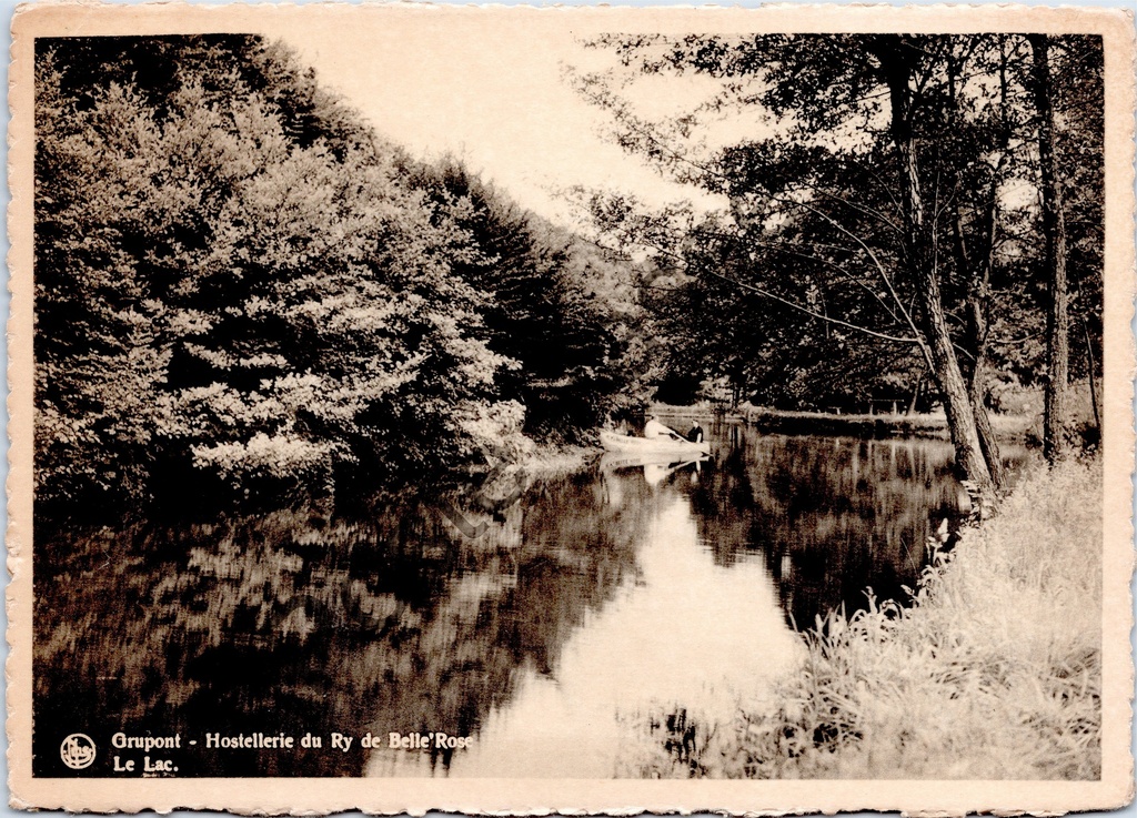 [Varia0192] Grupont - "Hostellerie du Ry de Belle'Rose - Le Lac" - Het meer bij Hostellerie du Ry de Belle'Rose