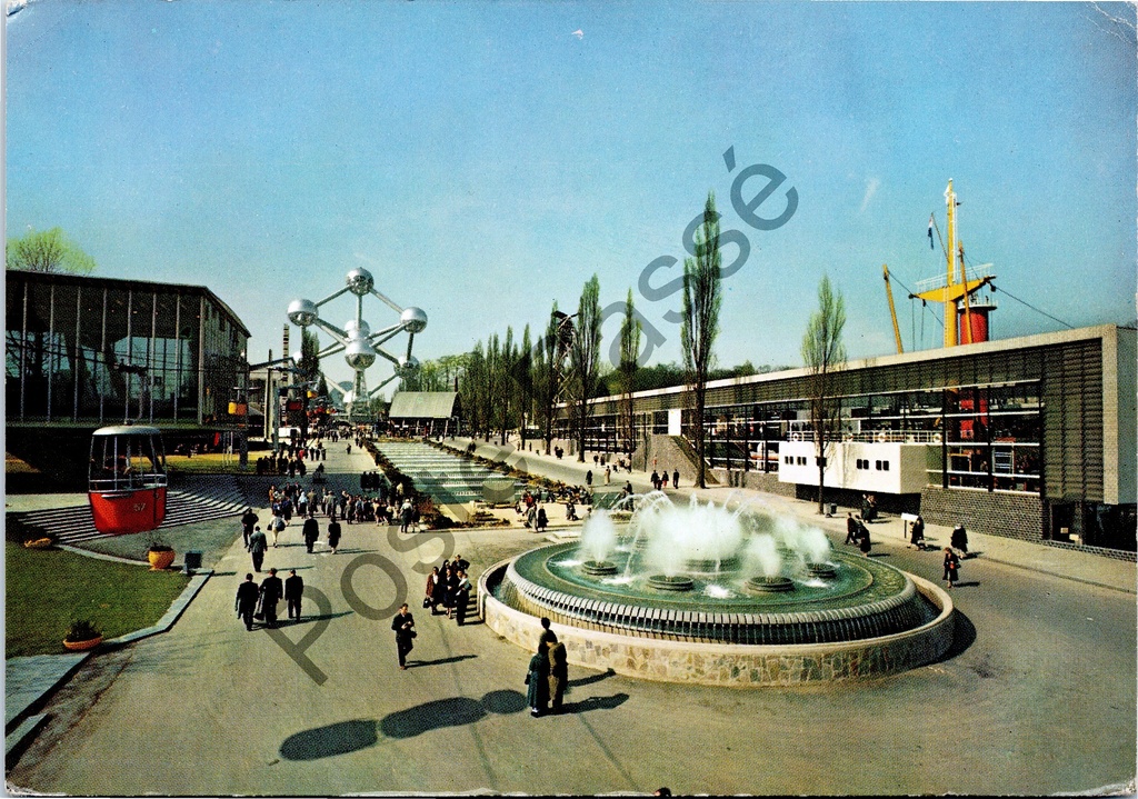 [Varia0200] Brussel - "Beneluxlaan" - Expo 58 Wereldtentoonstelling met Atomium