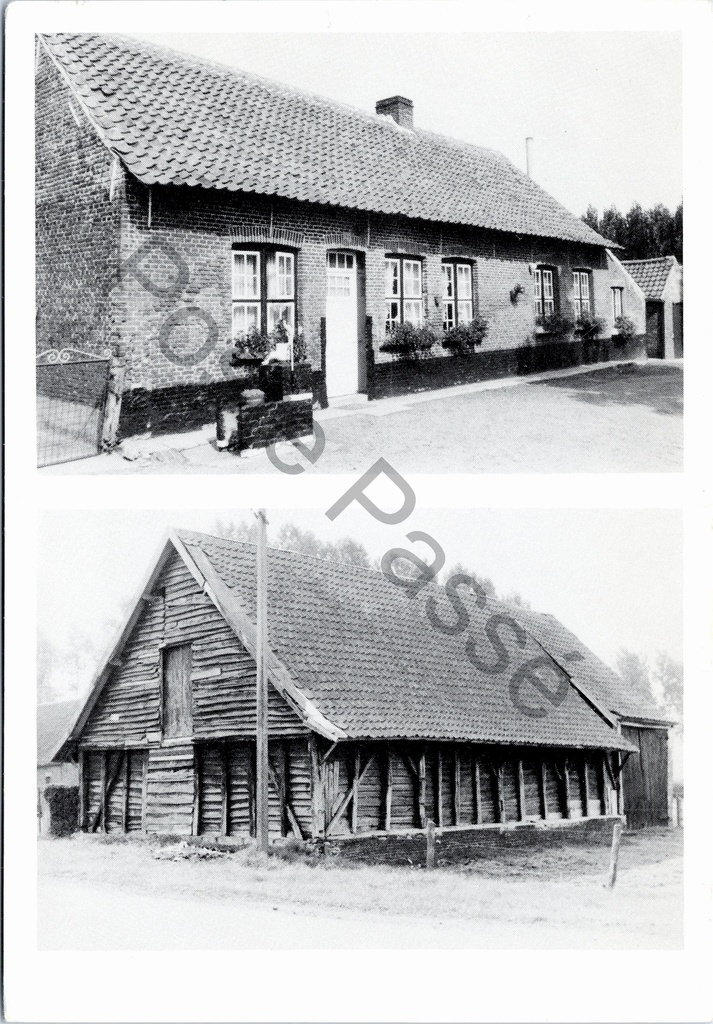[Deinze1 (45)] Astene - "Binnenzicht Kerk" - Buitenzicht kerk en hoeve
