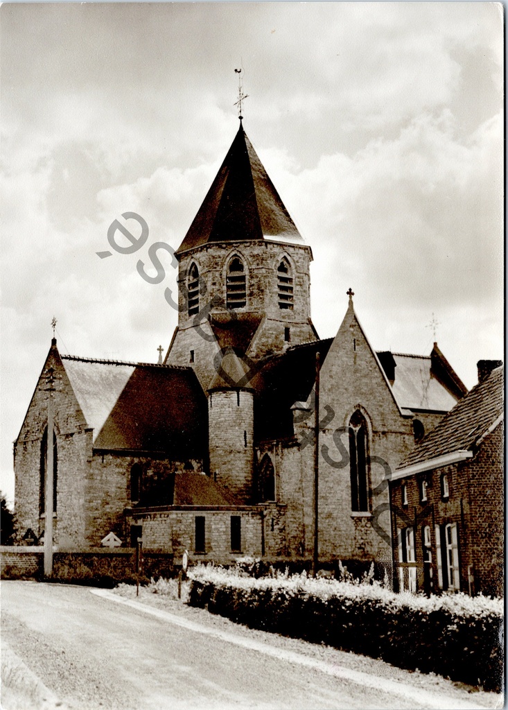 [Deinze1 (5)] Landegem - "Kerk binnenzicht" - Kerk buitenzicht
