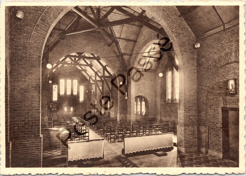 Mariakerke - "ONZE LIEVE VROUW van BIJSTAND" - Interieur hulpkerk, binnenzicht
