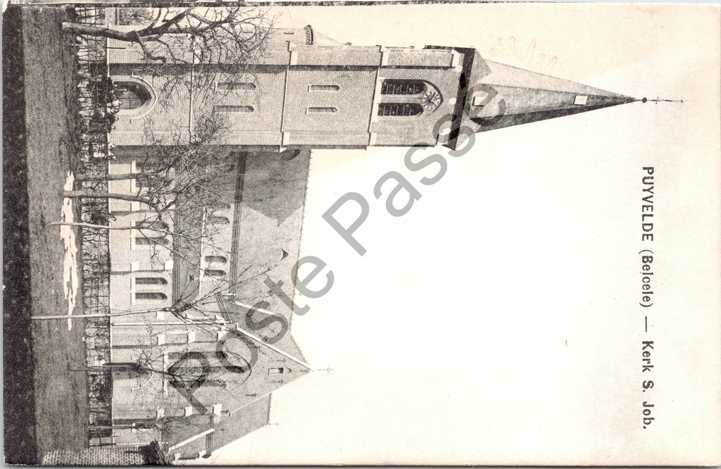 Puivelde - "Kerk S. Job." - Sint-Jobskerk in Puivelde (Belcele)