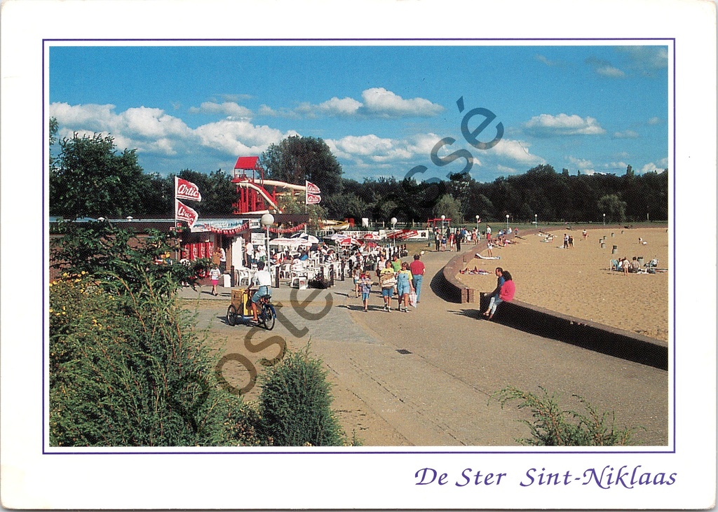 [Sint-Niklaas0218.jpg] Sint-Niklaas - "De Ster" - Recreatiepark met zandbad en glijbaan