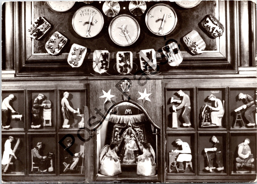 Sint-Niklaas - "Astronomisch Uurwerk De Heirmanklok Kasteel Walburg" - Detail voorzijde van het astronomisch uurwerk