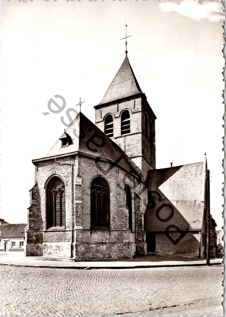Wieze - "Kerk (achterzijde)" - Achterzijde van de kerk