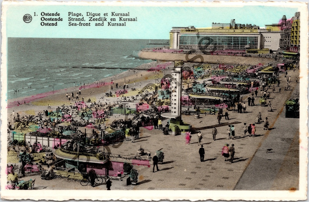 [Oostende0424.jpg] Oostende - "Plage, Digue et Kursaal" - Strand, Zeedijk en Kursaal