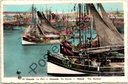 Oostende - "Le Port — De Haven — The Harbour" - Vissershaven met afgemeerde vissersboten