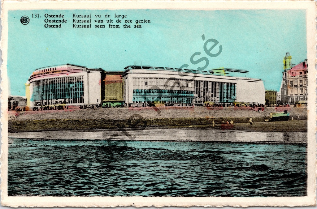 Oostende - "Kursaal vu du large" - Kursaal gezien vanuit zee