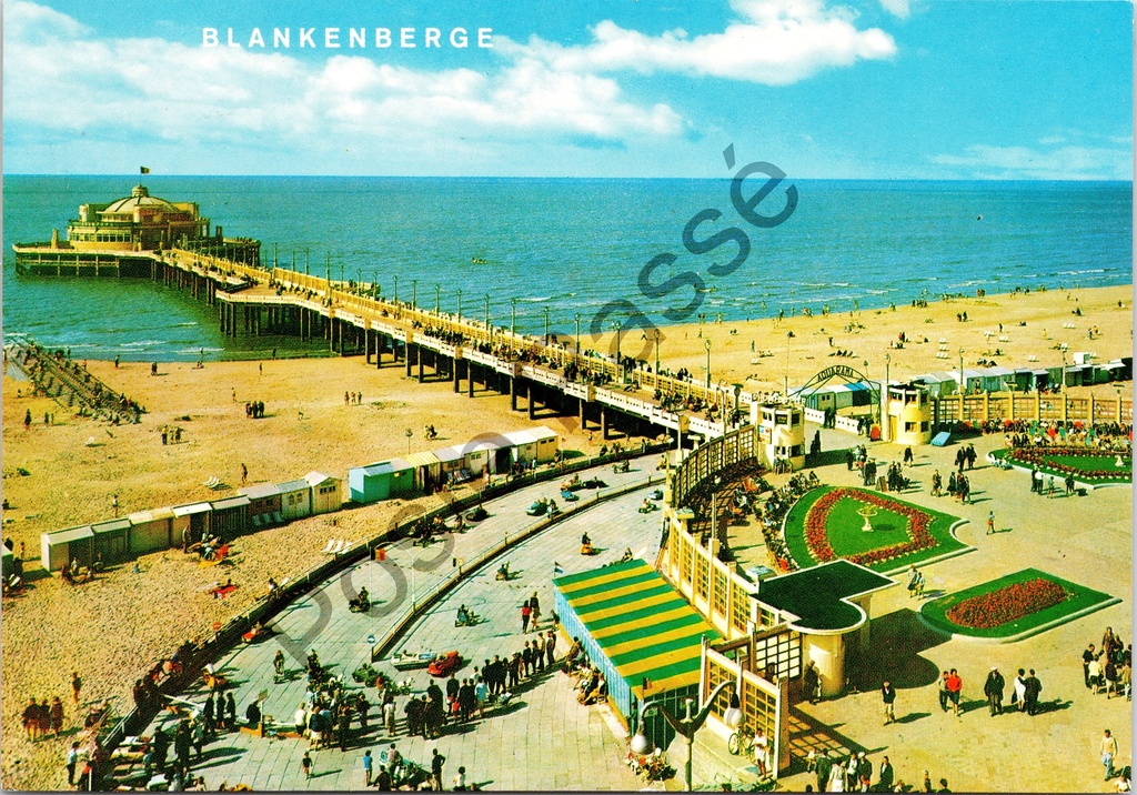 [Blankenberge0498.jpg] Blankenberge - "BLANKENBERGE Pier" - Luchtfoto van de pier met strand en promenade