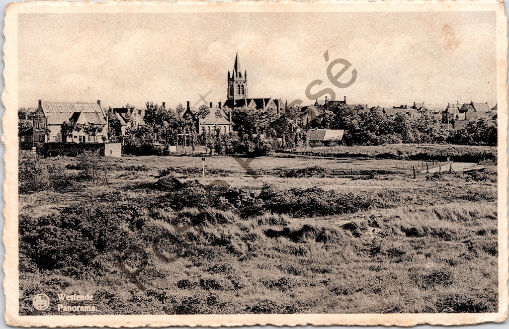 [Middelkerke0182.jpg] Middelkerke - "Westende - Panorama" - Panoramisch stadsgezicht met kerk