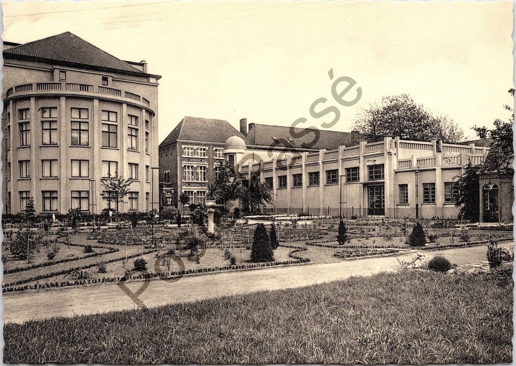 Aalst - "Instituut St-Vincentius à Paulo" - Buitenaanzicht turnzaal, Gijzegem