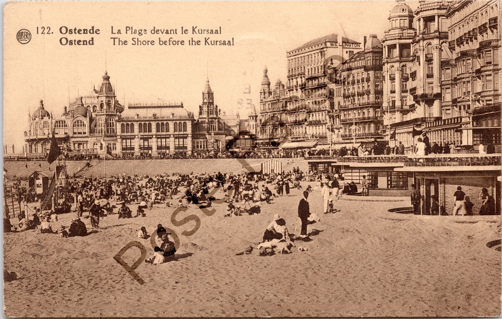 [Oostende0420.jpg] Oostende - "La Plage devant le Kursaal" - Strand voor het Kursaal